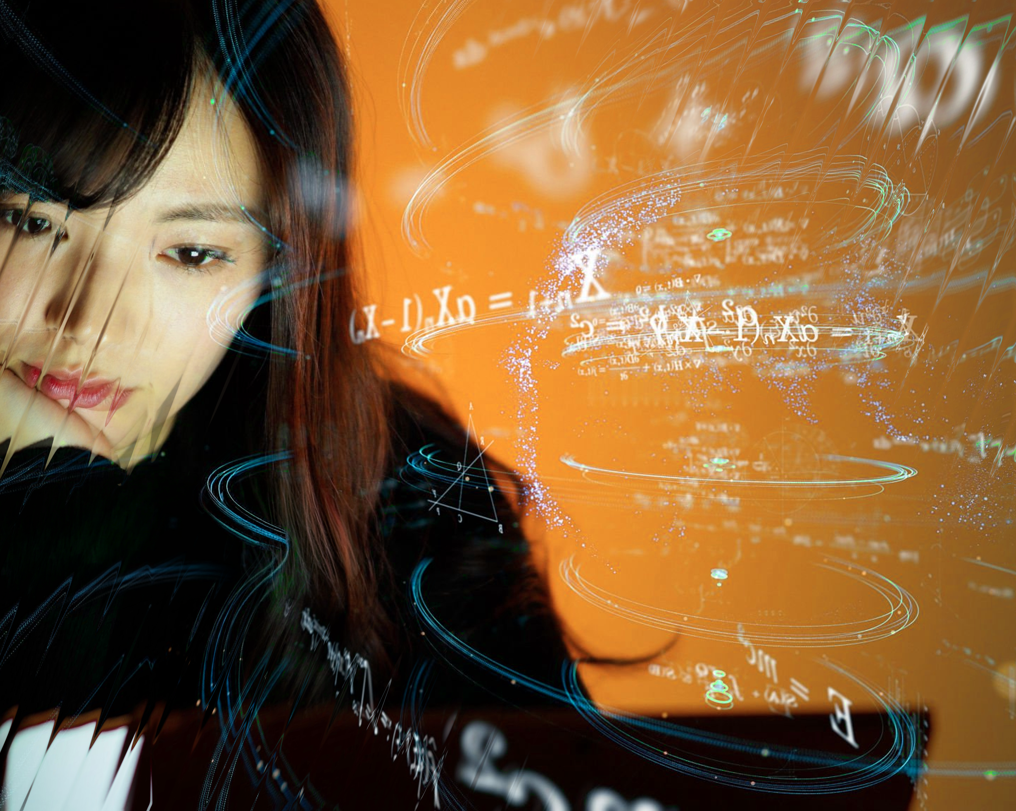 Chinese person and whirling data