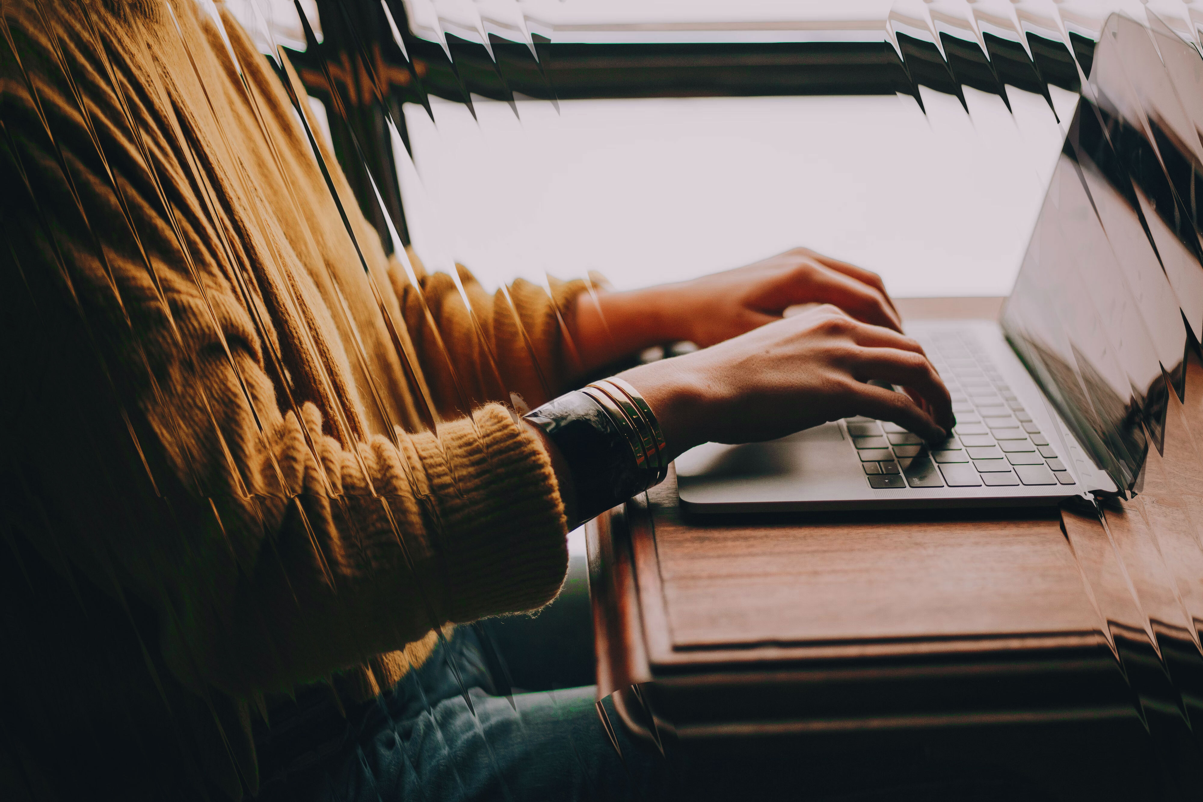 Student on laptop